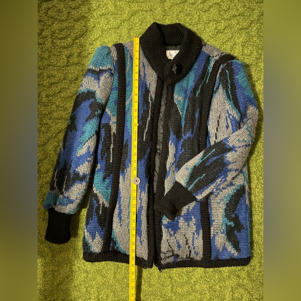Vintage Allison Smith Knit Sweater Jacket - Picture 11 of 13
